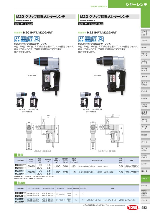 TOOL CATALOG No2108