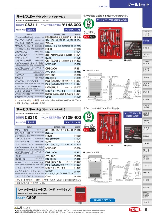 交換無料！ TONE トネ :ＴＯＮＥ シャッター付サービスボードセット新ハーフボードＣ５０Ｂ仕様 CS310 オレンジブック 4327527 